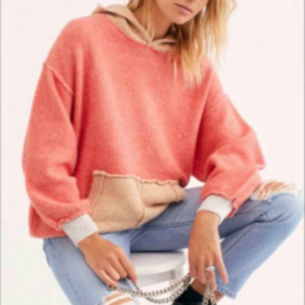 Free People Significant Other Hooded Sweater - Sz M